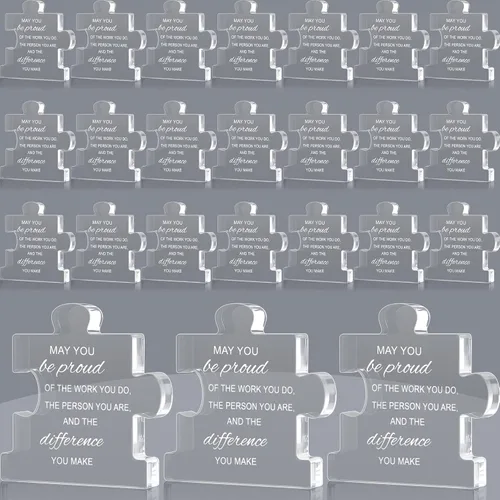 Miniatura 11 de Huquary Premios de agradecimiento a los empleados para el compañero de trabajo del mes Trofeo Acrílico Regalo de agradecimiento a granel Be Proud of