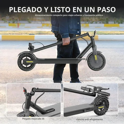 Miniatura 5 de Maxshot Electric Scooter, 350W/500W Powerful Motor, 19-22 MPH Max Speed, 15-28 Miles Range, Foldable escooter with Dual Braking Systems, Smart APP