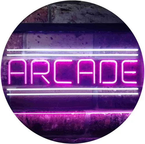 Miniatura 9 de ADVPRO Arcade Game Zone Room - Letrero de neón LED de doble color, azul y rojo, 12 "x 8.5" st6s32-i3368-br