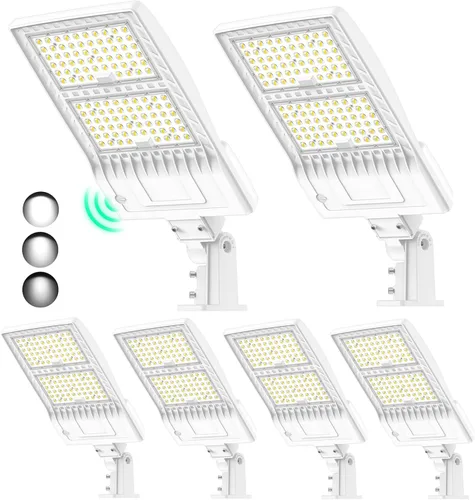 Miniatura 23 de Luz LED de Poste para Estacionamiento de 480V 320W con Montaje de Ajuste Deslizante, Luces LED Tipo Caja UL DLC Certificadas 44800LM 5000K Luces