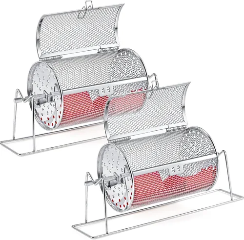 Teenyyou 2 unidades de tambor de rifa pequeño de 7 x 4.7 pulgadas mejorado para boletos con capacidad para 600 boletos con soporte para juegos y