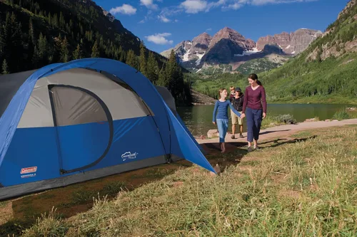 Miniatura 6 de Coleman Montana Camping Tent with Rainfly, Weatherproof Family Tent Sets Up in 15 Mins, Fits Multiple Airbeds