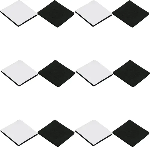 Miniatura 11 de 48 almohadillas de fieltro para muebles, almohadillas cuadradas de 0.63 pulgadas, protectores de suelo autoadhesivos antiarañazos para pies