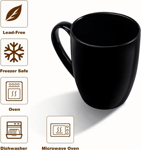 Miniatura 3 de Urbanstrive Taza de café grande de 16 oz con asa, taza de té taza de café novedosa idea de regalo para hombres y mujeres, trabajo de oficina