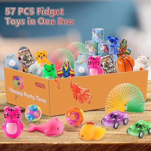 Miniatura 6 de 57 piezas de cofre del tesoro para niños pequeños premios recuerdos de fiesta para niños 8-12 4-8 3-5 recompensas, caja del tesoro juguetes