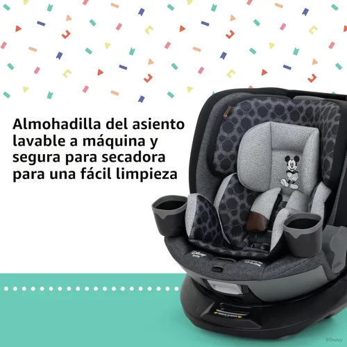 Miniatura 7 de Disney Baby Turn and Go - Asiento convertible todo en uno giratorio de 360 grados, diseño vintage de Mickey Mouse