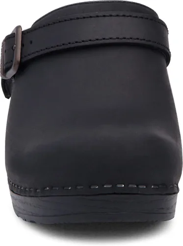 Miniatura 4 de Dansko Zuecos Ingrid con espalda abierta para mujer, marrón (Antique Brown Oiled), 36 M EU