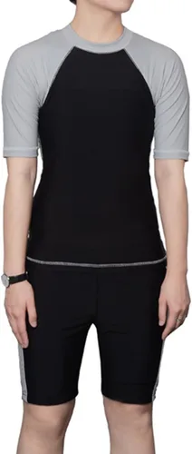 BaronHong mujeres lesbianas Tomboy pecho carpeta de secado rápido traje de baño conjunto Top+pantalones de natación