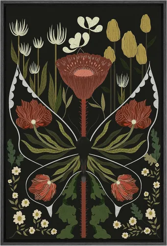 Miniatura 119 de SIGNFORD Lienzo impreso para pared, acuarela, floral, retro, abstracto, naturaleza, desierto, ilustraciones florales botánicas, arte moderno