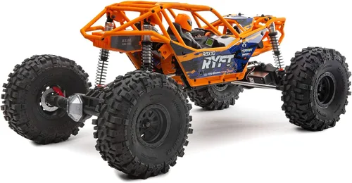 Miniatura 5 de Camión RC Axial 1/10 RBX10 Ryft 4WD Brushless Rock Bouncer RTR (Batería y Cargador No Incluidos), Naranja, AXI03005T1, Unisex Adulto