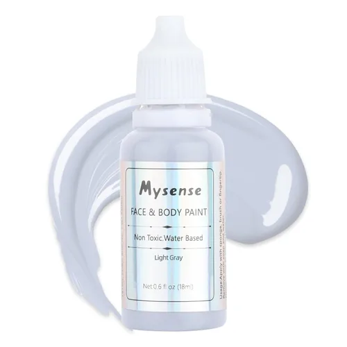 Miniatura 9 de Mysense Pintura facial corporal púrpura pastel, pintura facial lavable a base de agua, pintura corporal crema no tóxica para adultos y niños
