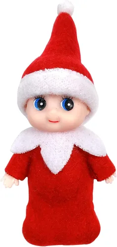 Miniatura 9 de LovelfStory - Accesorios de elfo para bebé, pequeña muñeca elfa de Navidad niña y niño para regalo de Navidad (Verde)