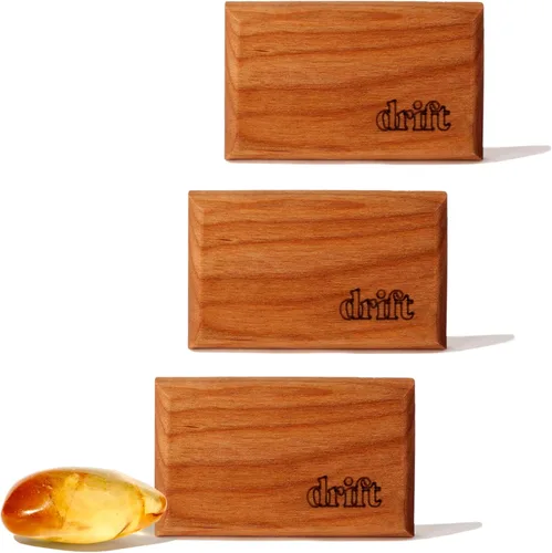 Ambientador para coche Drift - El ambientador de madera original - Eliminador de olores para coche - Aroma duradero - Clip de metal - Aceites