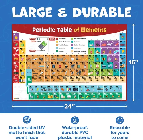 Miniatura 15 de Momo & Nashi Mapa de Estados Unidos para niños y mapas del mundo para niños, juego de 2 piezas – 24 x 16 pulgadas – Carteles impermeables para aula