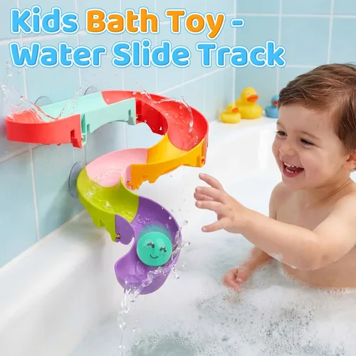 Miniatura 6 de Juguetes de baño de burbujas para niños pequeños, máquina de burbujas de baño iluminada, juguete para niños de 3 a 5 años, juguete para bañera