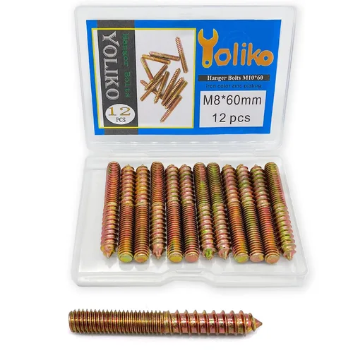 Miniatura 9 de Paquete de 30 pernos de percha M4 x 25 de 25mm (0.98") con cabeza doble de 4mm (0.16") para muebles