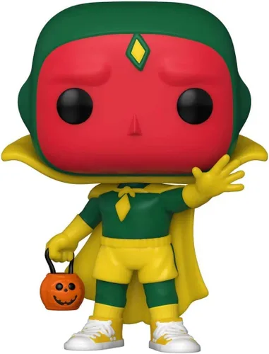 Miniatura 3 de Vision Halloween Pop #716 Pop TV: Figura de vinilo Wanda Vision (con protector EcoTek para proteger la caja de exhibición)