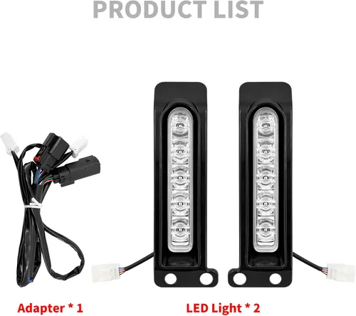 Miniatura 6 de Luces de Panel de Relleno LED Luces de Guardabarros Trasero Señales de Giro Compatible con Harley Touring Road Glide FLTR Electra Glide FLHT Road
