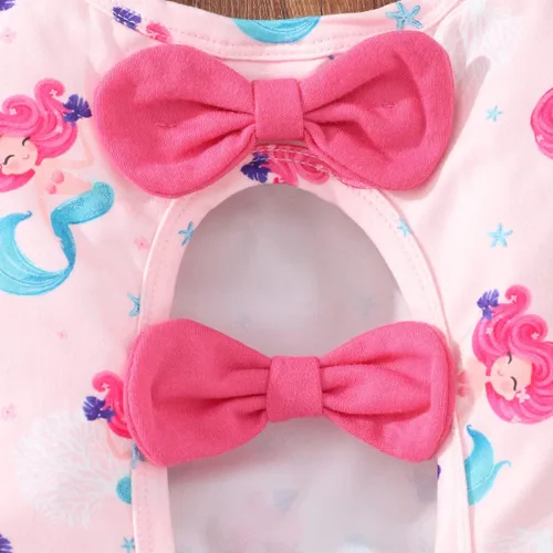 Miniatura 5 de Popshion Vestidos sin mangas para niñas pequeñas, vestido con lazo en la espalda, ropa de verano para niña, vestido de fiesta de cumpleaños