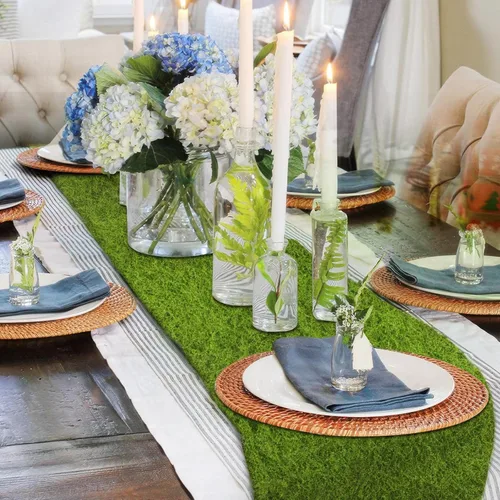 Miniatura 4 de ACRYCS Musgo falso verde musgo de 39 x 39 pulgadas para decorar césped artificial para plantas de interior, manualidades, centros de mesa, centros