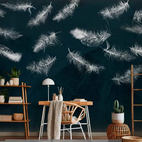 Miniatura 29 de artgeist Mural de pared de plumas de 98 x 69 pulgadas, tamaño XXL, no tejido, de forro polar, para decoración de pared, impresión fotográfica, #10