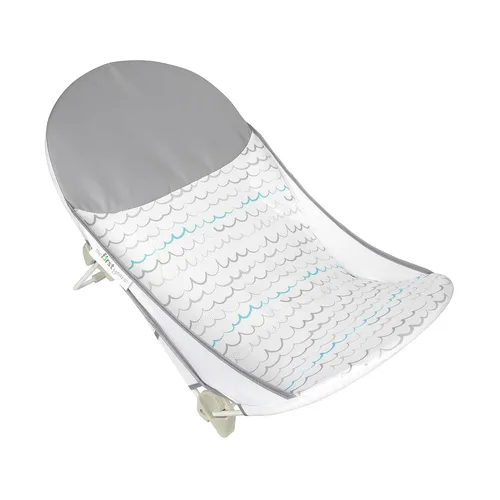 The First Years Sure Comfort - Bañador plegable para bebé, asiento de baño y tumbona plegable para el hogar o sobre la marcha, para uso en el