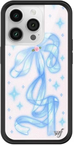 Miniatura 32 de Wildflower Carcasas – Compatible con iPhone 14 Pro Protector negro parachoques, certificado de prueba de caída de 6.5 pies, propiedad de mujeres