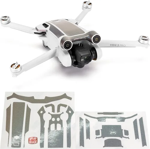 Miniatura 10 de WRAPGRADE Pegatinas de piel compatibles con DJI Mini 3 Pro Color de acento (verde militar)