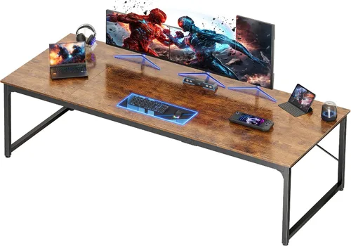 Miniatura 15 de PRAISUN Escritorio de 40 x 24 Pulgadas con Escritorio Más Profundo, Escritorio para Computadora de Oficina de Juegos, para Trabajo, Estudio, Negro