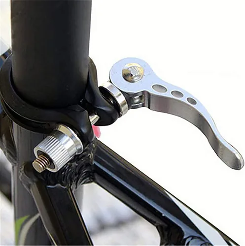 Miniatura 4 de Carpeta de bicicleta de aleación de aluminio resistente M8x65 abrazadera de asiento de bicicleta/poste de asiento de perno rápido adecuado