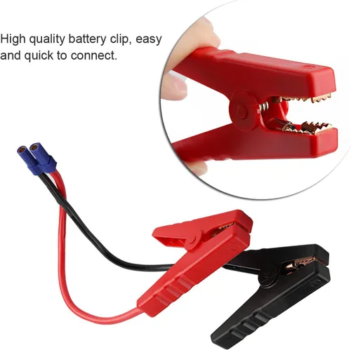 Miniatura 2 de Clips Booster Jumper Cable, Car Emergencia Jump Starter Batería Clip Pruebas Abrazadera EC5 Enchufe Conector 12V