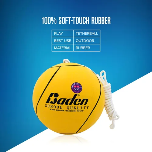 Miniatura 3 de Juego de Tetherball de Calidad Escolar Baden - Pelota de Tetherball de Toque Suave y Cuerda