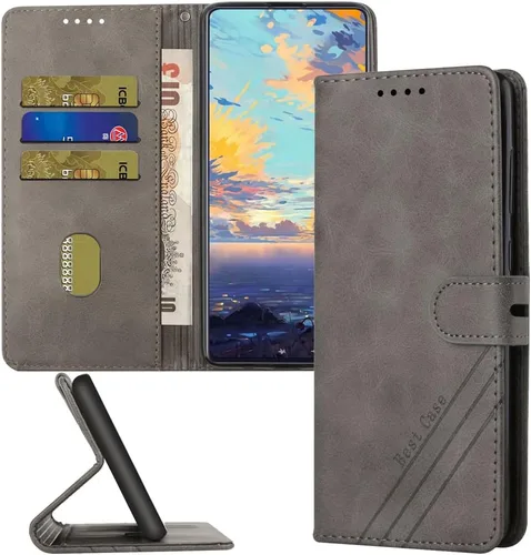 Miniatura 5 de GYHOYA Funda para Xiaomi Poco X5 Pro 5G Wallet Case, Xiaomi Poco X5 Pro 5G Funda de cuero Flip Folio con tarjeteros Kickstand Característica Azul