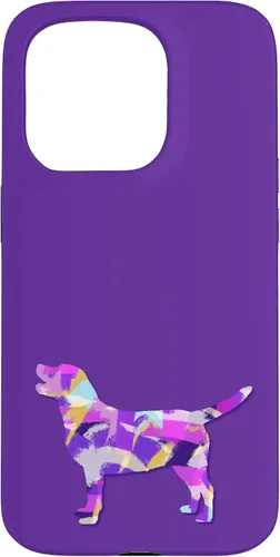 Miniatura 14 de Labrador Retriever Dog Silhouette Purple Pink Yellow Blue Case for iPhone 17