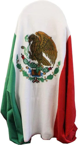 Miniatura 2 de Super Soft Manta de forro polar con bandera de México, 4.9 ft x 3.9 ft