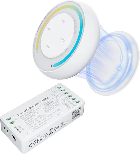 Miniatura 9 de PAUTIX Kit de controlador LED CCT SP542E Wi-Fi+Bluetooth, compatible con Alexa/Google Assistant, control remoto RF de aplicación, regulador LED CCT