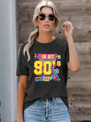 Miniatura 6 de Camisas de los años 80 para mujer, camiseta con estampado vintage de los años 80, ropa de fiesta casual de los años 80