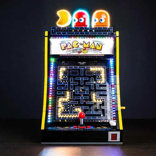 Kit de luz mejorado compatible con Lego Icons PAC-Man Arcade Building Blocks Model, decoración de luces compatible con Lego 10323 (modelo no