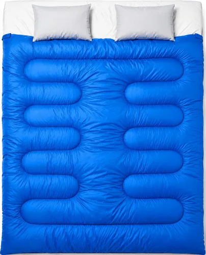 Miniatura 8 de MalloMe Sacos de dormir para adultos para clima frío y cálido, saco de dormir para mochileros para niños de 10 a 12 años, niñas, niños, ligeros