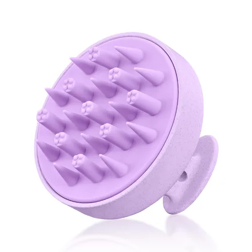 Miniatura 11 de HEETA - Masajeador de cuero cabelludo para el crecimiento del cabello, cepillo de champú, exfoliante para el cuero cabelludo con cerdas de silicona