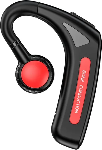 Miniatura 8 de Auriculares de oído abierto inalámbricos Bluetooth de conducción ósea única Auriculares inalámbricos con ganchos para los oídos Auriculares de Negro