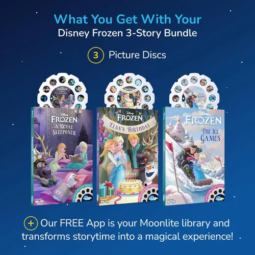 Miniatura 7 de Moonlite Carretes de cuentos Storytime, juego de 3 historias, Disney Frozen Stories, Historias digitales para proyector, regalos de aprendizaje