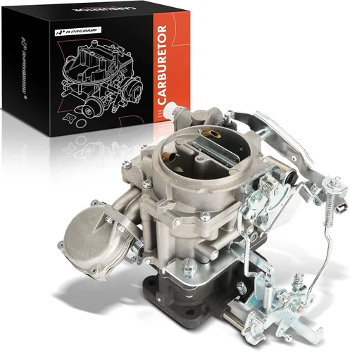 A-Premium Carburador de 2 barriles compatible con Toyota Land Cruiser 1969-1987, 2.4L 3.4L 3.9L 4.2L, Reemplazo # 2110061012, estrangulador mecánico