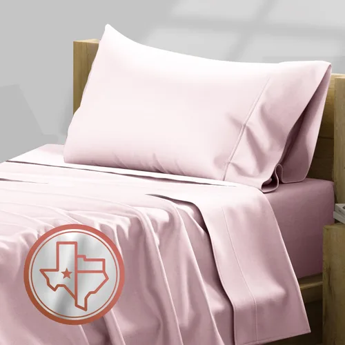 Miniatura 41 de TEXAS LINEN CO. Juego de sábanas de algodón egipcio Split King - 600 número de hilos, 5 piezas, sábanas blancas para cama ajustable, fibra 19: Raya