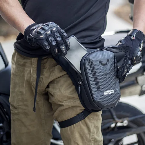 Miniatura 2 de Riñonera para motocicleta, bolsas de pierna caída, para hombres y mujeres, ciclismo, ciclismo, táctica, muslo, bolsa de almacenamiento