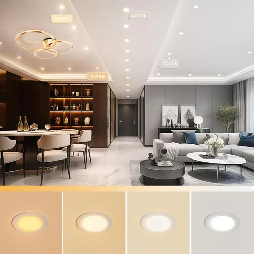 Miniatura 5 de Iluminación LED empotrable de 2 pulgadas, luz Downlight regulable de 3 W (equivalente a halógeno de 35 W), CRI80, luz de techo blanca natural