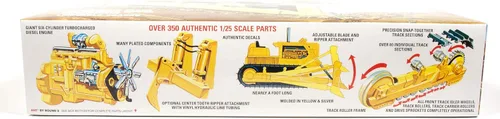 Miniatura 3 de AMT Kit de modelo de niveladora de construcción a escala 1:25, blanco (AMT1086)