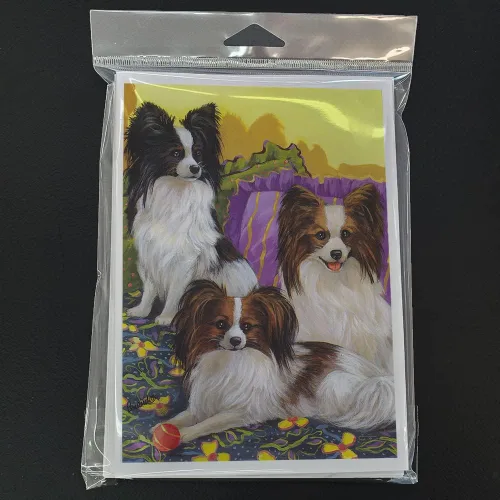 Miniatura 243 de Caroline's Treasures PPP3013GCA7P - Tarjetas de felicitación y sobres para mascotas de Basset Hound Teacher, paquete de 8 tarjetas en blanco