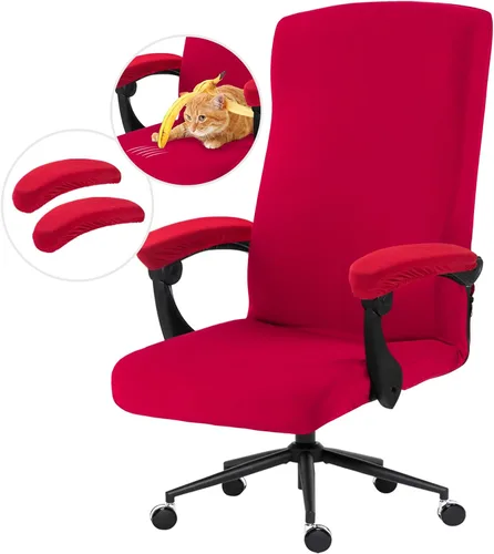 Miniatura 105 de Fundas elásticas para asiento de silla de oficina de escritorio - Funda universal de spandex para silla de computadora - Fundas removibles lavables