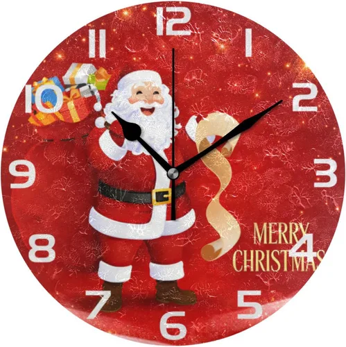 Miniatura 15 de ALAZA Reloj de pared con diseño de pájaro en la rama 3D que no hace tictac, para dormitorio, cocina, sala de estar, escuela, oficina, dorado